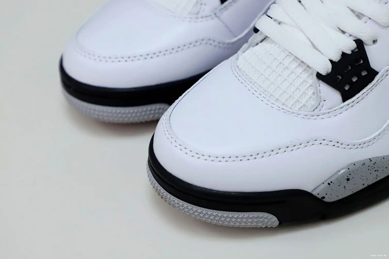 White Jordan 4 Kimikick Retro Air Cement 0328